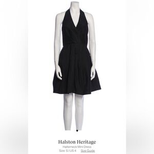 Elegant Black Halter Dress